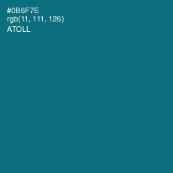 #0B6F7E - Atoll Color Image