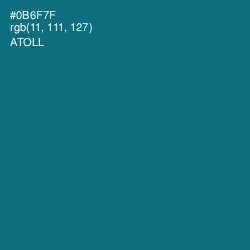 #0B6F7F - Atoll Color Image