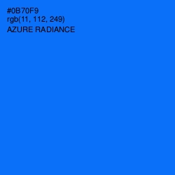 #0B70F9 - Azure Radiance Color Image