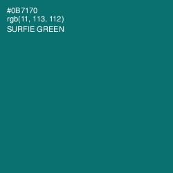 #0B7170 - Surfie Green Color Image