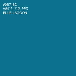 #0B718C - Blue Lagoon Color Image