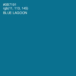 #0B7191 - Blue Lagoon Color Image