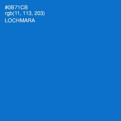 #0B71CB - Lochmara Color Image