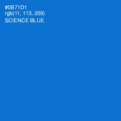 #0B71D1 - Science Blue Color Image