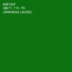 #0B720F - Japanese Laurel Color Image