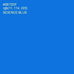 #0B72DF - Science Blue Color Image