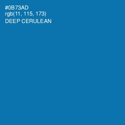 #0B73AD - Deep Cerulean Color Image