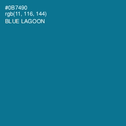 #0B7490 - Blue Lagoon Color Image