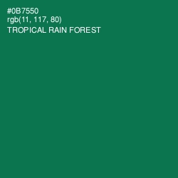 #0B7550 - Tropical Rain Forest Color Image