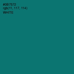 #0B7572 - Surfie Green Color Image