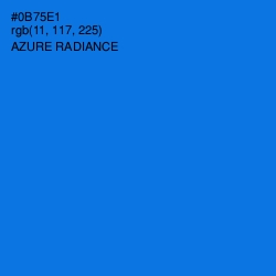 #0B75E1 - Azure Radiance Color Image