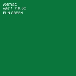 #0B763C - Fun Green Color Image