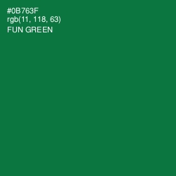 #0B763F - Fun Green Color Image