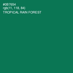 #0B7654 - Tropical Rain Forest Color Image