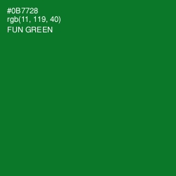 #0B7728 - Fun Green Color Image