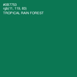 #0B7753 - Tropical Rain Forest Color Image
