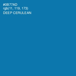 #0B77AD - Deep Cerulean Color Image