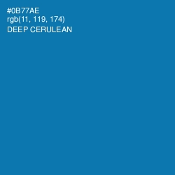 #0B77AE - Deep Cerulean Color Image