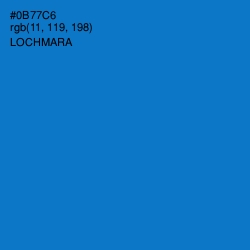 #0B77C6 - Lochmara Color Image