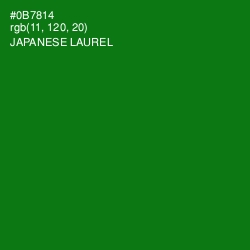 #0B7814 - Japanese Laurel Color Image