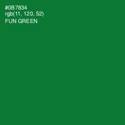 #0B7834 - Fun Green Color Image