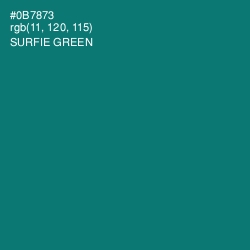 #0B7873 - Surfie Green Color Image