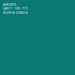 #0B7875 - Surfie Green Color Image