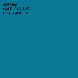 #0B7896 - Blue Lagoon Color Image