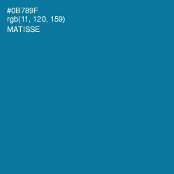 #0B789F - Matisse Color Image