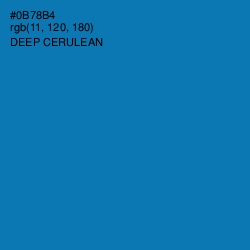 #0B78B4 - Deep Cerulean Color Image