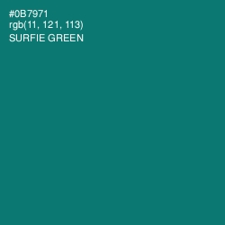 #0B7971 - Surfie Green Color Image