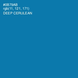 #0B79AB - Deep Cerulean Color Image