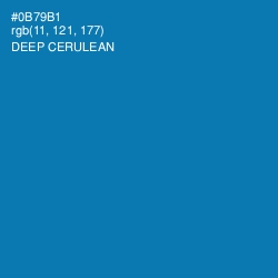 #0B79B1 - Deep Cerulean Color Image