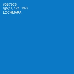 #0B79C5 - Lochmara Color Image