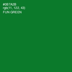 #0B7A2B - Fun Green Color Image