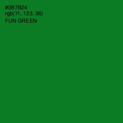 #0B7B24 - Fun Green Color Image