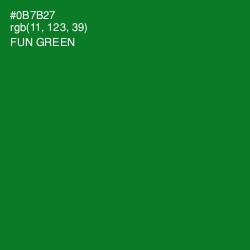 #0B7B27 - Fun Green Color Image