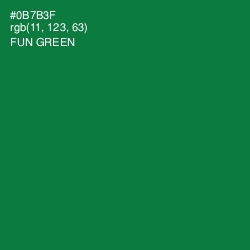 #0B7B3F - Fun Green Color Image