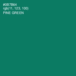 #0B7B64 - Pine Green Color Image