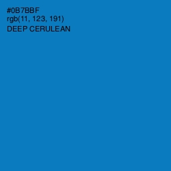 #0B7BBF - Deep Cerulean Color Image