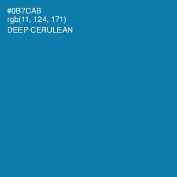 #0B7CAB - Deep Cerulean Color Image