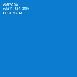 #0B7CD0 - Lochmara Color Image