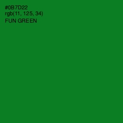 #0B7D22 - Fun Green Color Image