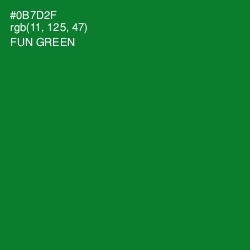 #0B7D2F - Fun Green Color Image