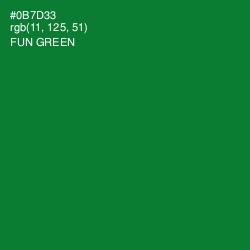 #0B7D33 - Fun Green Color Image