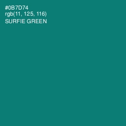 #0B7D74 - Surfie Green Color Image