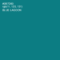 #0B7D83 - Blue Lagoon Color Image
