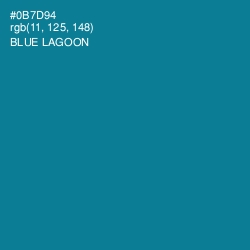 #0B7D94 - Blue Lagoon Color Image