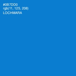 #0B7DD0 - Lochmara Color Image