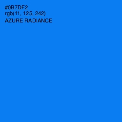 #0B7DF2 - Azure Radiance Color Image